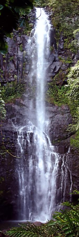 Waterfall Photograph - Wailua Falls Maui Hawaii by DJ Florek
