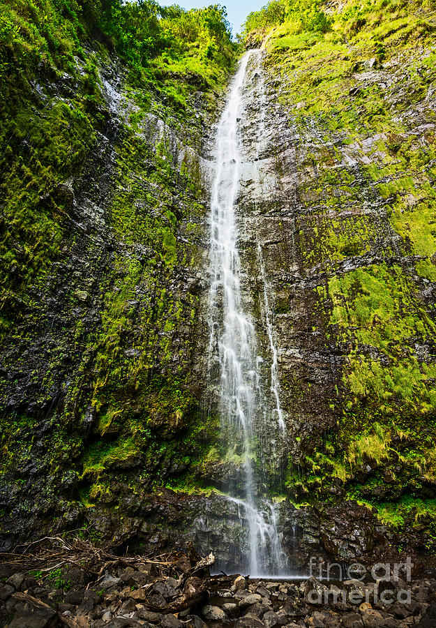 Haleakala National Park Photograph - Waimoku Falls in Maui by Jamie Pham