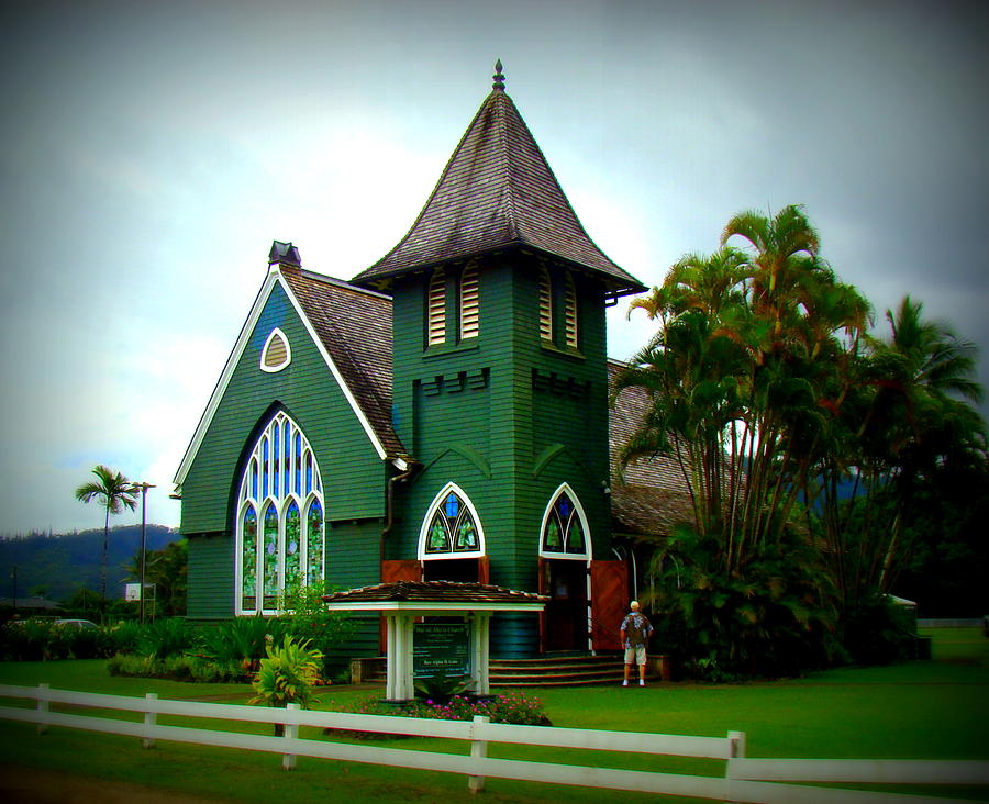 Waioli Huiia Church In Hanalei Kauai Photograph by Melinda Baugh