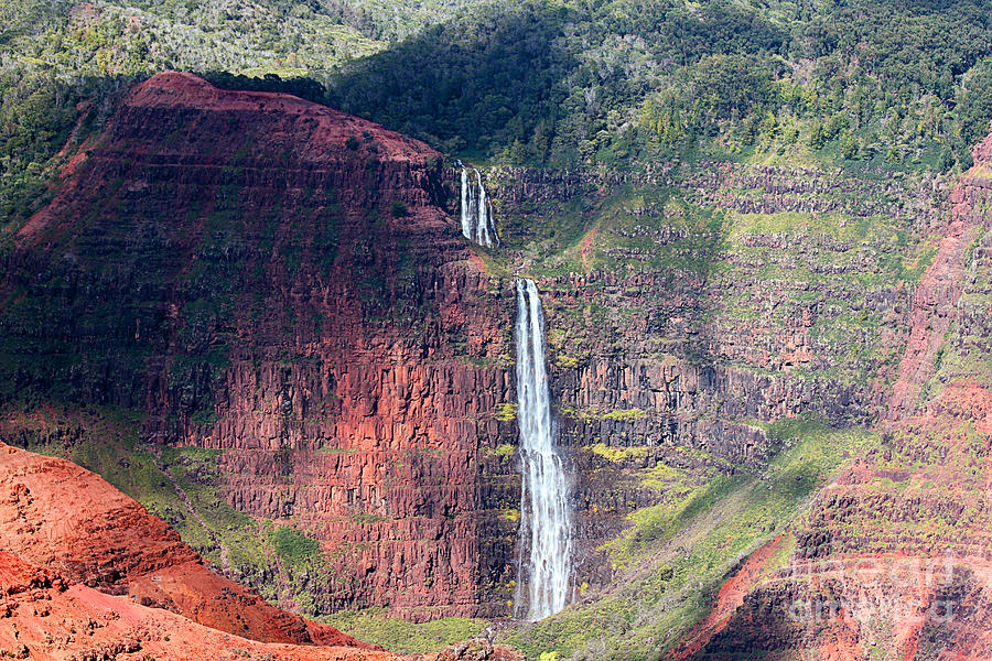 Waipoo Falls in Waimea Canyon in Kauai Photograph by Catherine Sherman