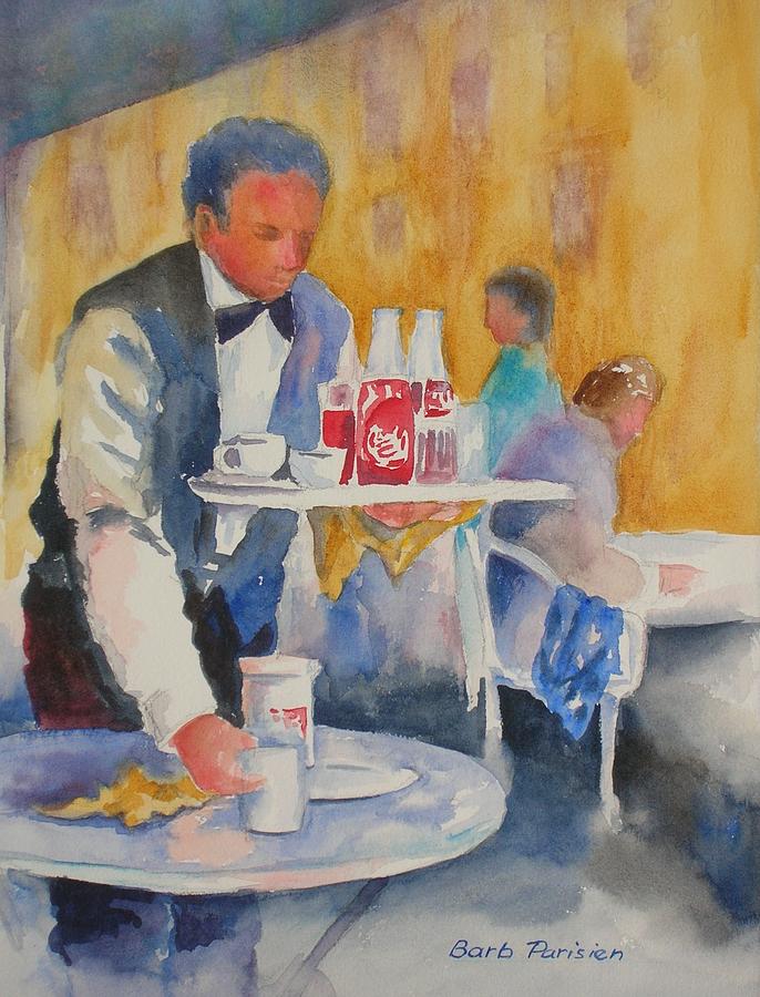 Waiter Painting by Barbara Parisien