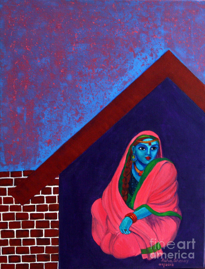 Waiting Painting by Asha Sudhaker Shenoy