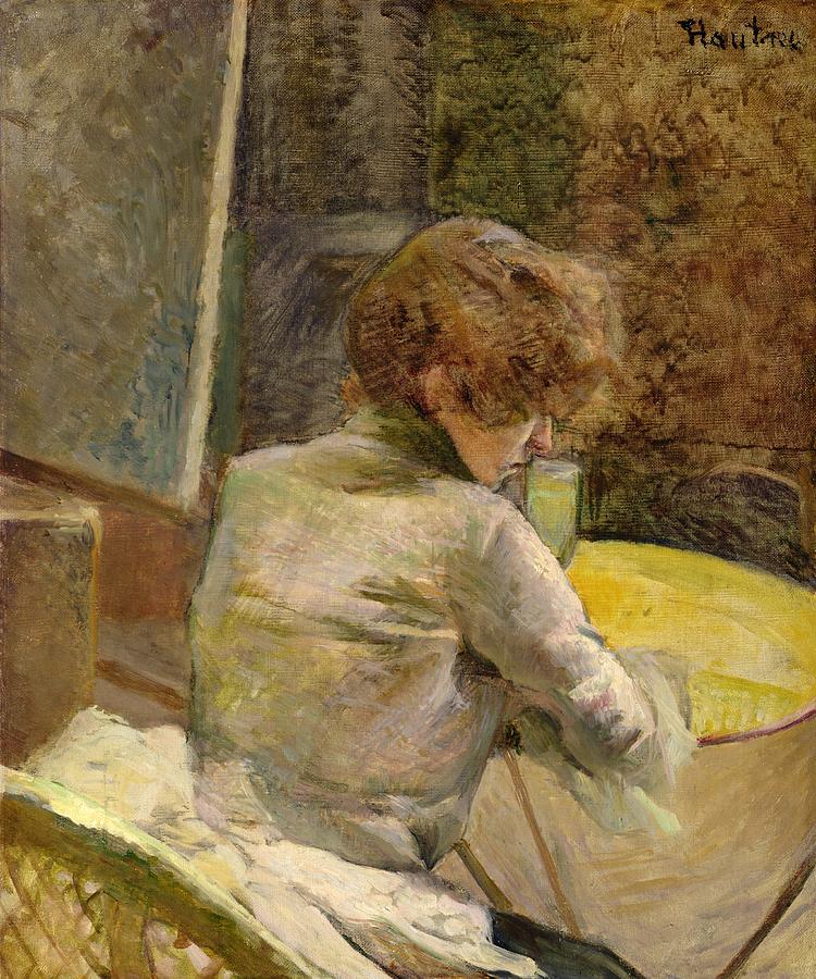 Impressionism Painting - Waiting at Grenelle by Henri de Toulouse-Lautrec