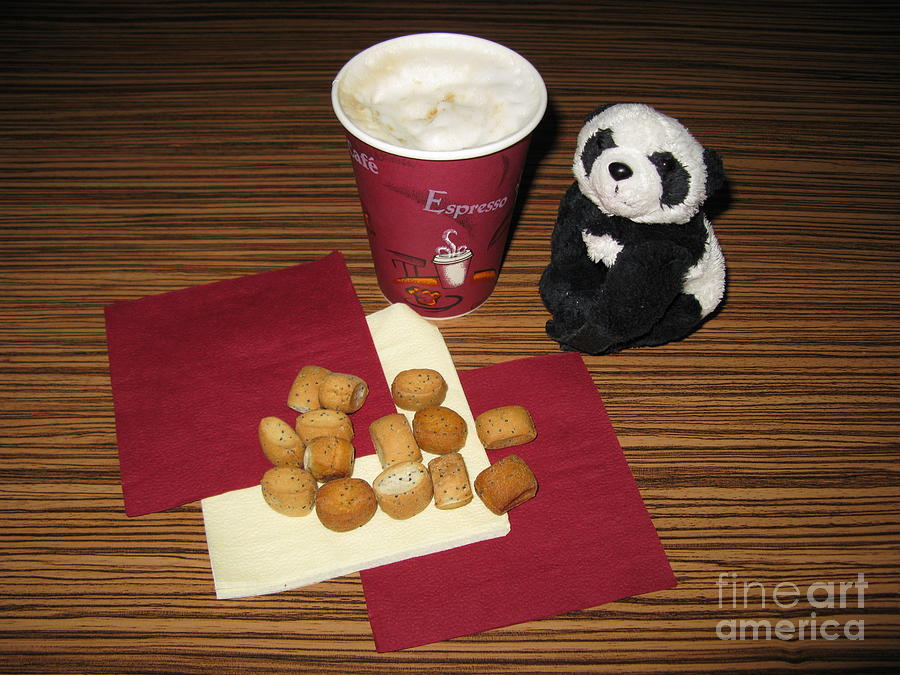 Still Life Photograph - Waiting for Christmas to Come. Got milky coffee and cookies. by Ausra Huntington nee Paulauskaite