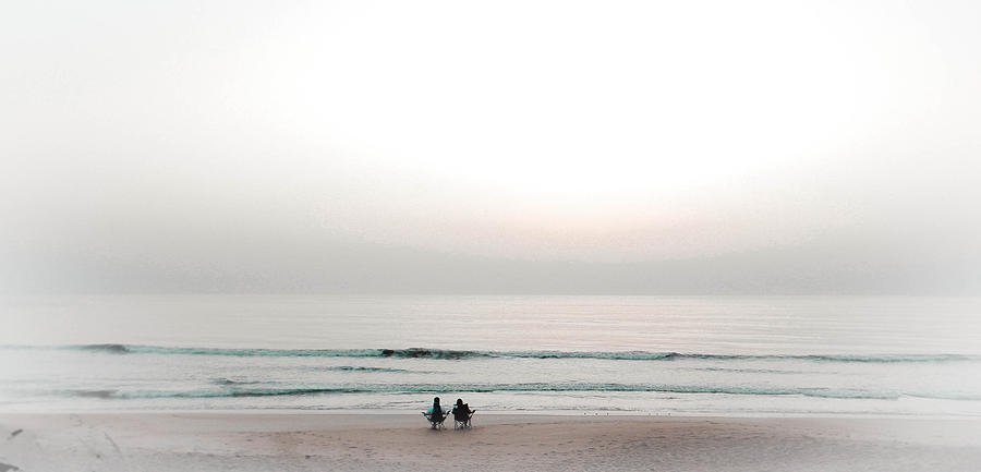 Beach Photograph - Waiting for Sunrise by Christy Usilton