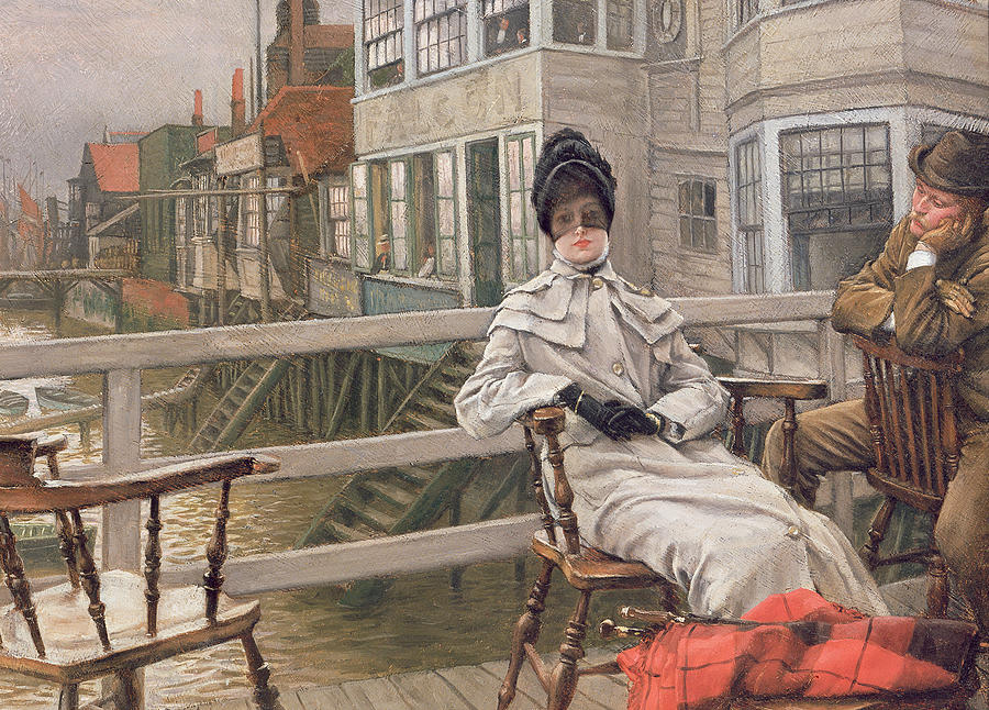 Waiting For The Ferry Painting by James Jacques Joseph Tissot