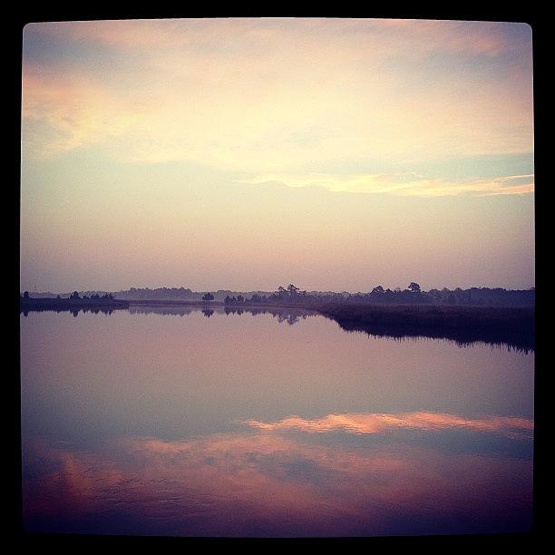 Clouds Photograph - Waiting For The Sunrise #morning #marsh by A Loving