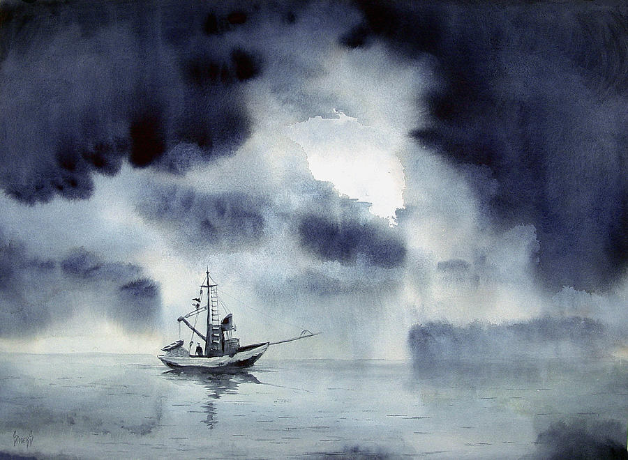 Waiting Out The Squall Painting by Sam Sidders