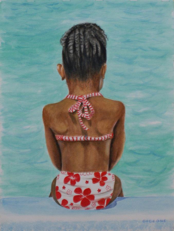 Waiting to Swim Painting by Jill Ciccone Pike