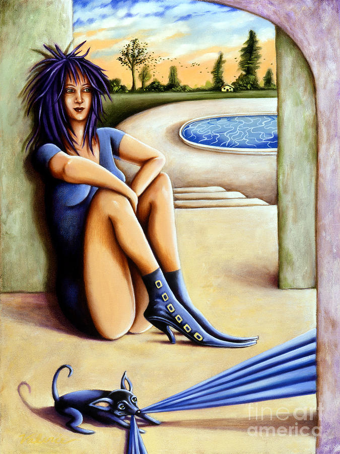 Waiting Painting by Valerie White
