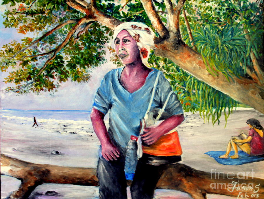 Waiwo Beach - Raja Ampat Painting by Jason Sentuf
