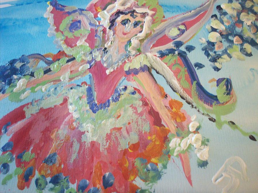 Wake up fairy Painting by Judith Desrosiers