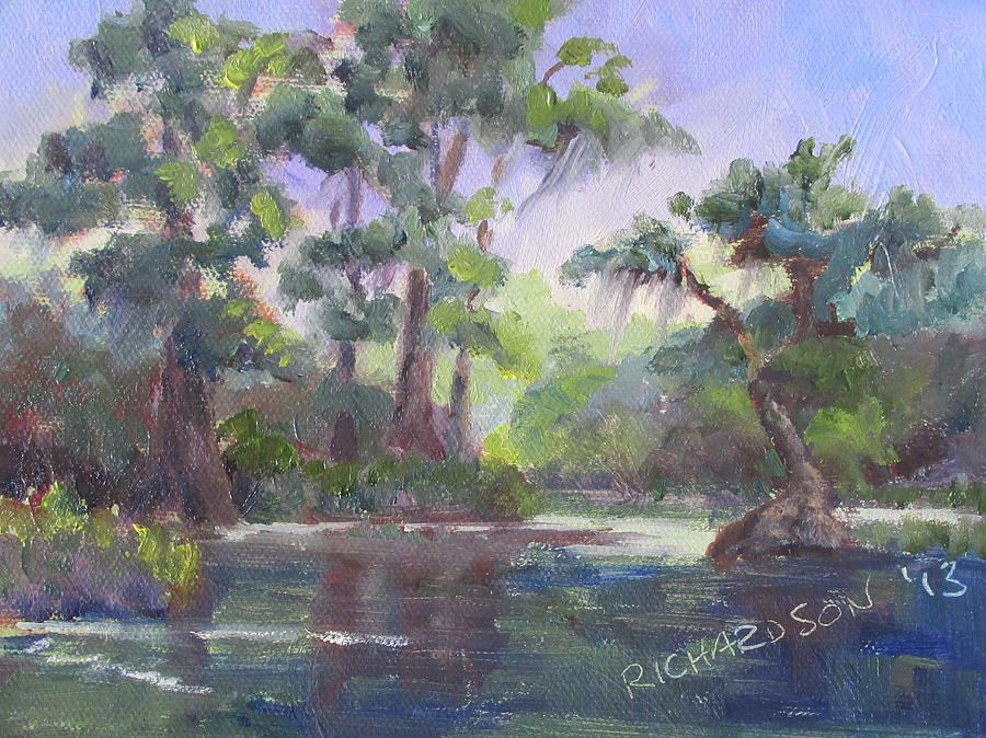 Landscape Painting - Wakulla River by Susan Richardson