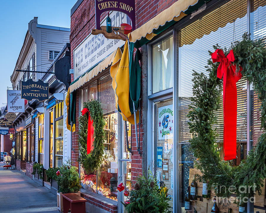 Christmas Photograph - Walden Street in Concord by Susan Cole Kelly