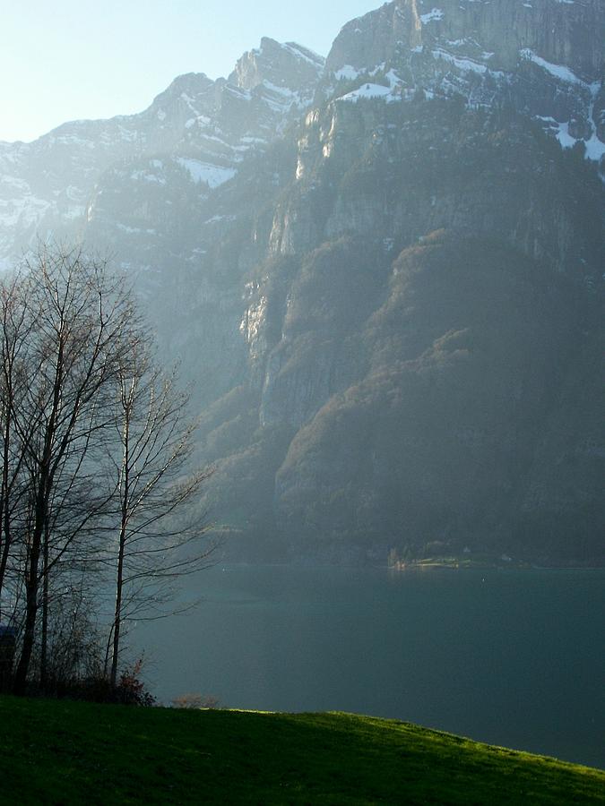 Mountain Photograph - Walensee Dusk by Katie Beougher