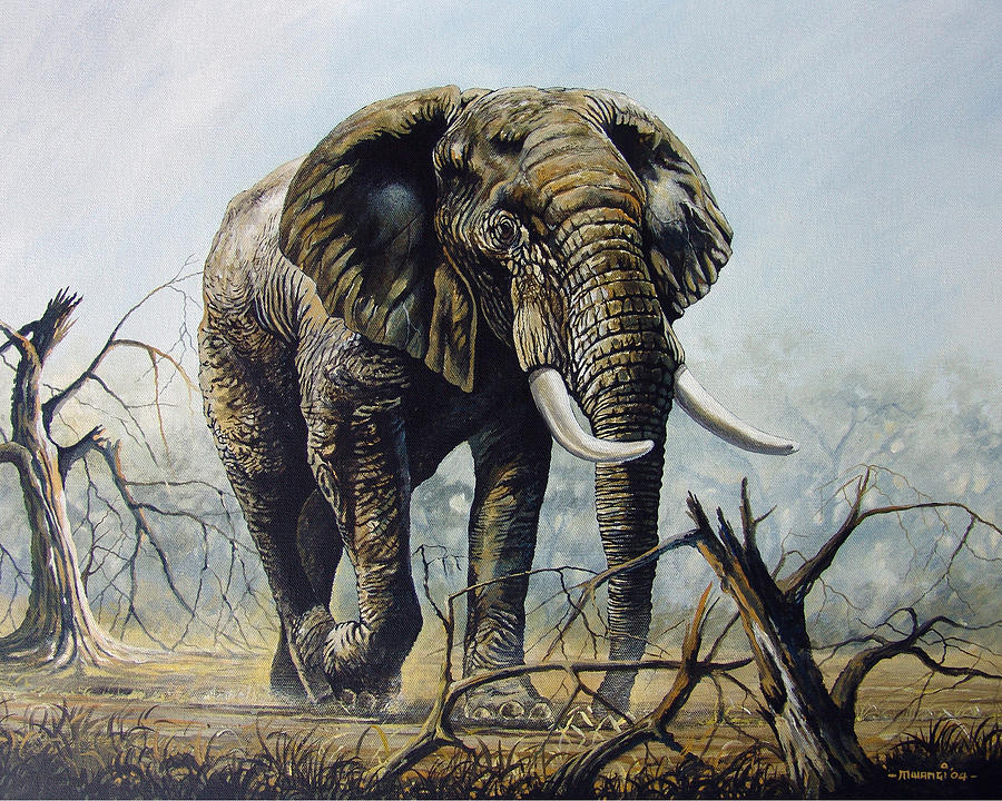 Walk about Painting by Anthony Mwangi