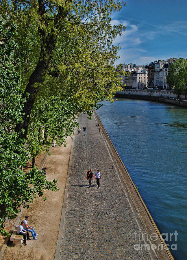 Walk Along the Seine Photograph by Allen Beatty