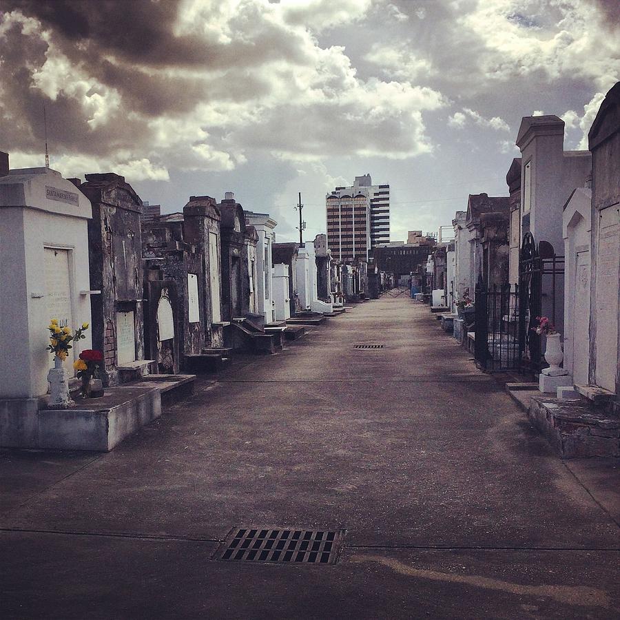 New Orleans Photograph - A Walk with the Dead  by Corinne Aubin