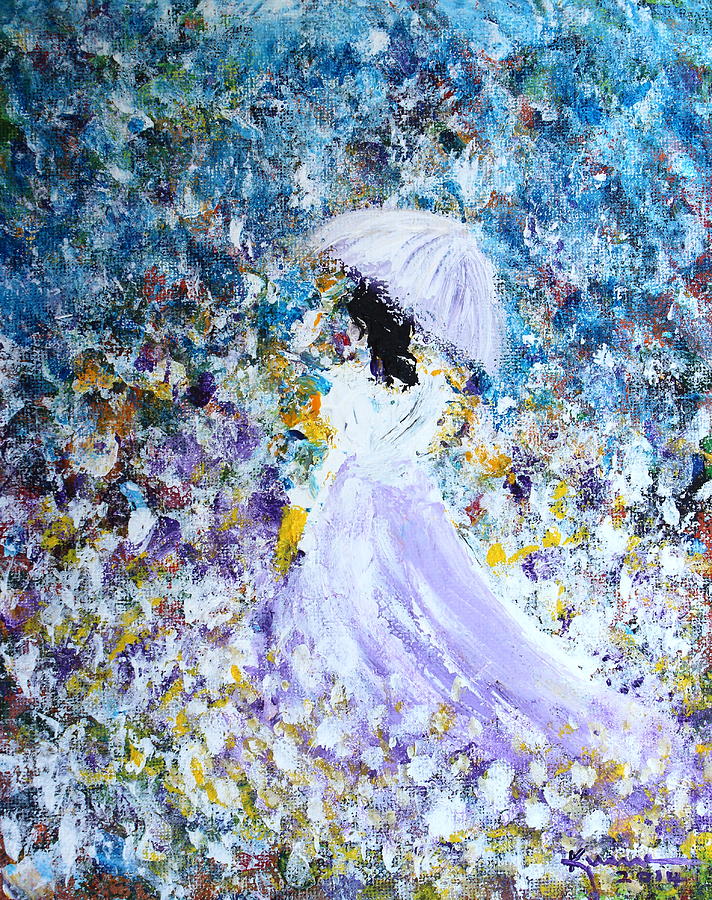 Walk in the Garden Painting by Kume Bryant