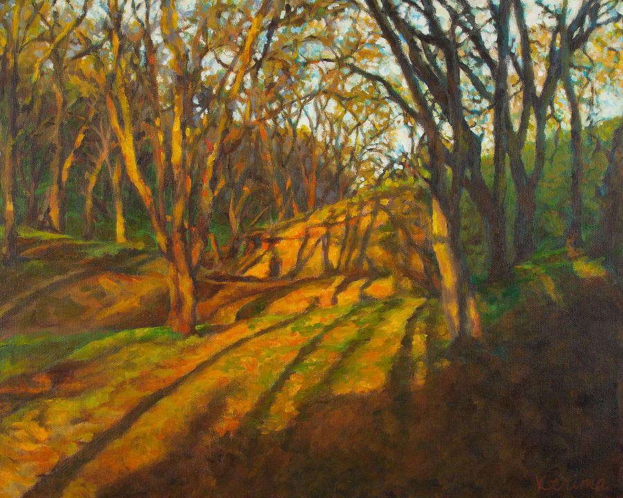 Walk in the Woods Painting by Kerima Swain