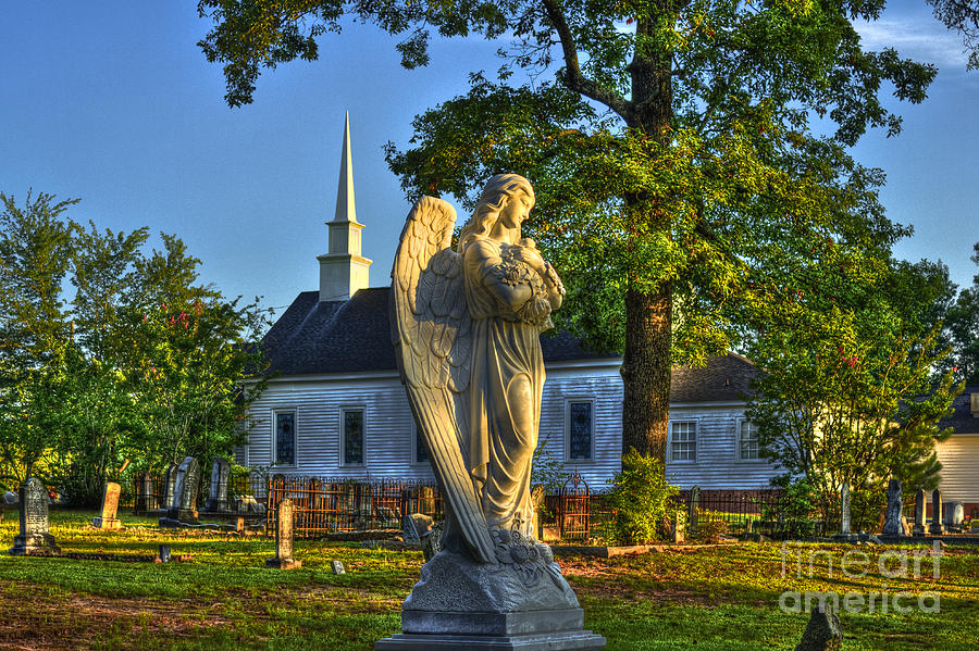 Walker Church Cemetery Angel Photograph by Reid Callaway