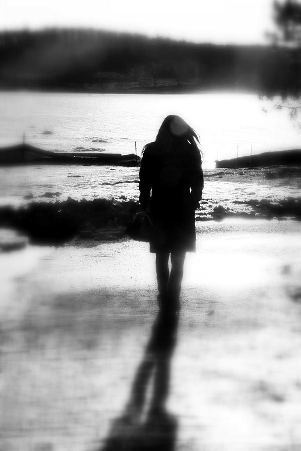 Walking Alone Photograph by Valentino Visentini