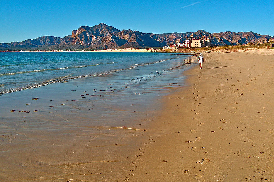 Walking Along Shore of Sea of Cortez in San Carlos-Sonora, Mexico Photograph by Ruth Hager