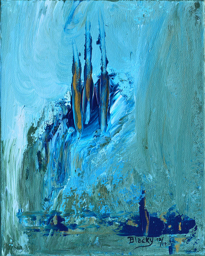 Abstract Painting - Walking Away From Atlantis by Donna Blackhall