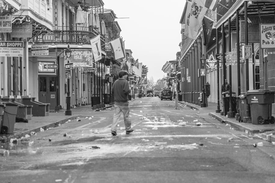 Walking Bourbon Street Photograph by John McGraw