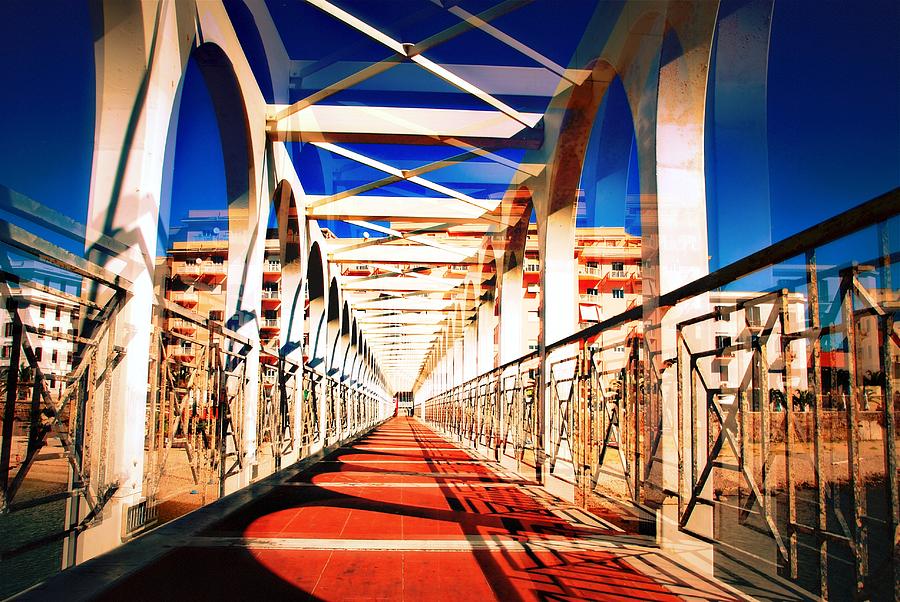 Abstract Photograph - Walking Bridge Civitavecchia Italia by David Coleman