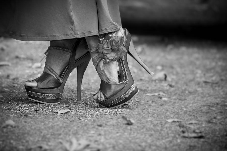 Walking In High Heels Photograph by Ester McGuire