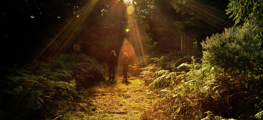Walking In Rays Of Light Photograph by Image By Catherine Macbride