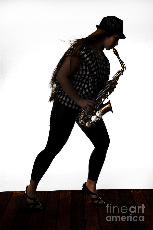 Walking Saxophone Musician 2023.1 Photograph by M K Miller
