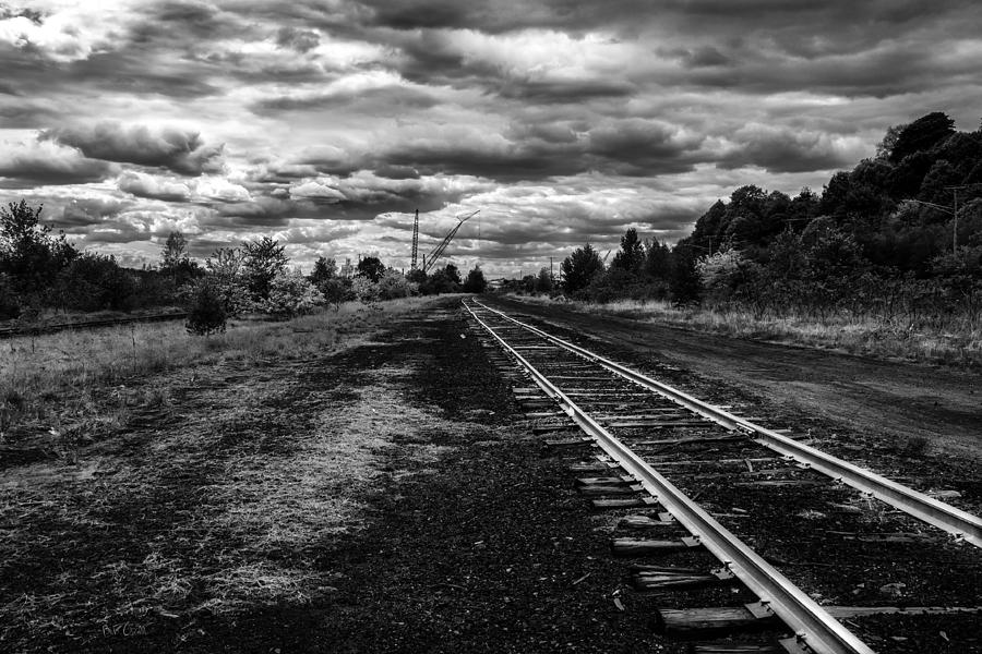 Train Photograph - Walking The Rail by Bob Orsillo