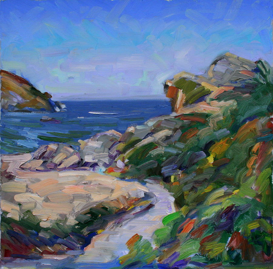 Walking to the Beach Painting by Gregg Caudell