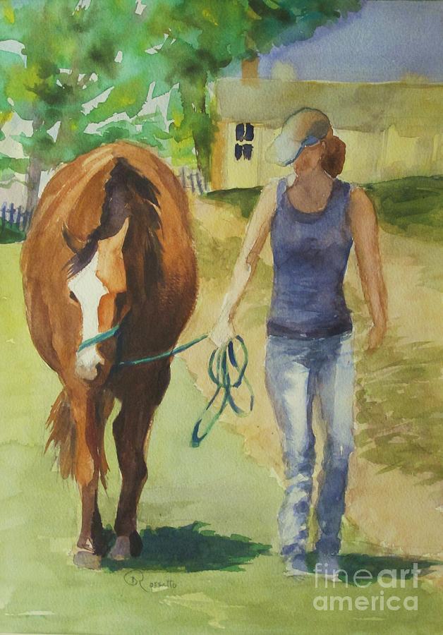 Walking With and Old Friend Painting by B Rossitto