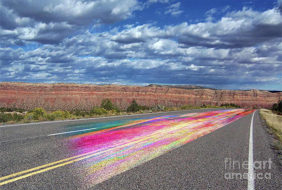 Desert Highway Digital Art - Walking With God by Margie Chapman