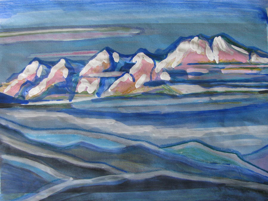 Mountain Painting - Walking with Nicolai Roerich by Vikram Singh