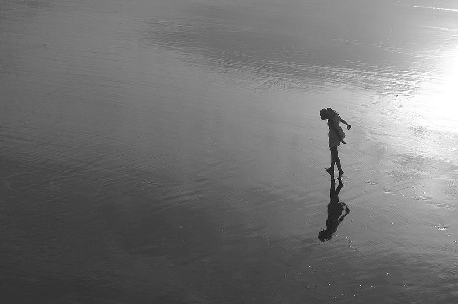 Walking with shadow Photograph by Viktor Savchenko