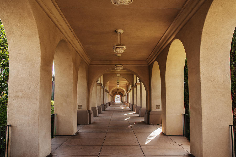 Architecture Photograph - Walkway at Balboa Park by Lee Kirchhevel