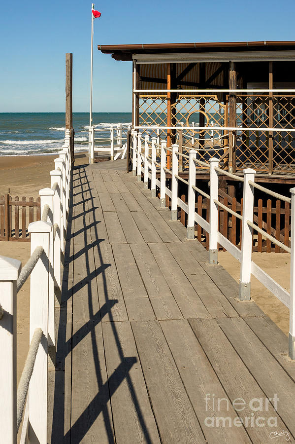 Walkway to the Sea Photograph by Prints of Italy