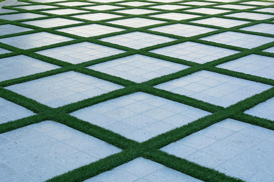 Walkway With Geometric Patterns Made Photograph by Kristin Duvall