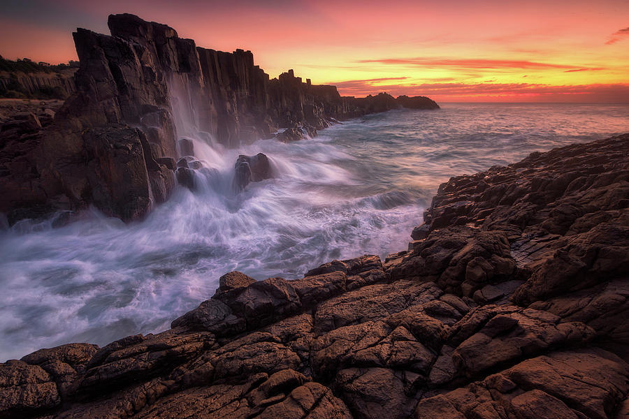 Seascape Photograph - Wall By The Sea by Joshua Zhang
