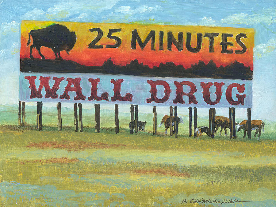Wall Drug Landscape IV Painting by Marguerite Chadwick-Juner