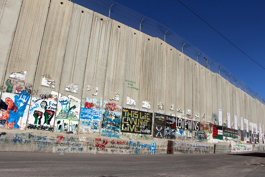Apartheid Wall Photograph - Wall Museum by Munir Alawi