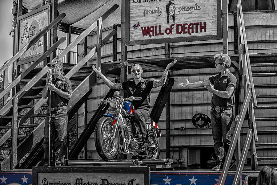 Wall of Death Riders Photograph by Kevin Cable