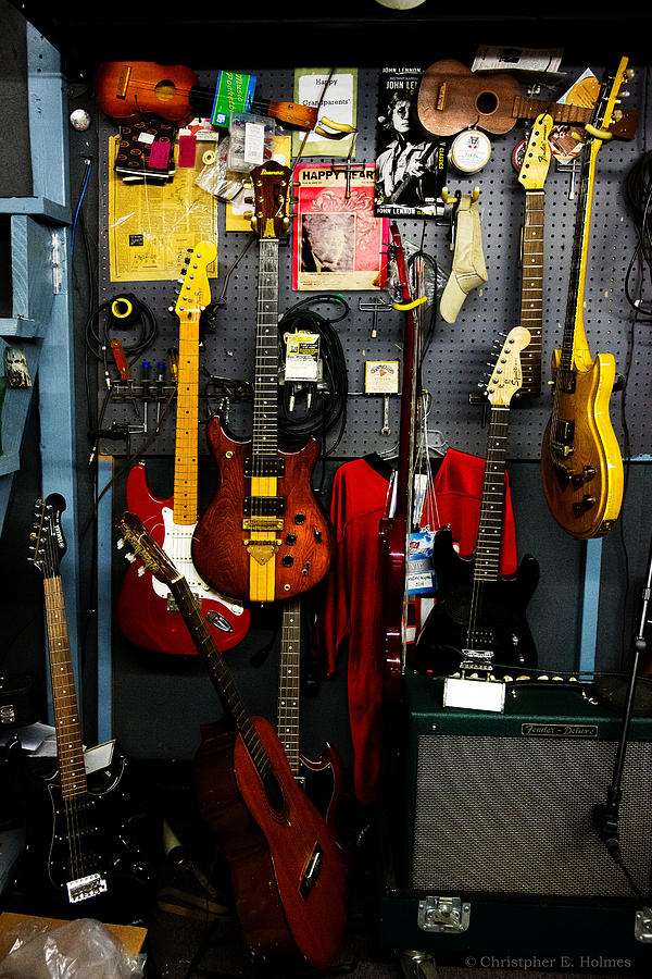 Wall of Guitars Photograph by Christopher Holmes