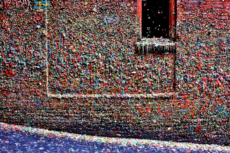 Wall of Gum Photograph by Benjamin Yeager