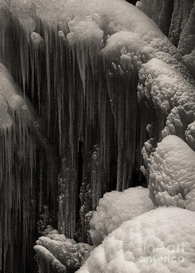 wall of ice in Partnach gorge 16 Photograph by Rudi Prott