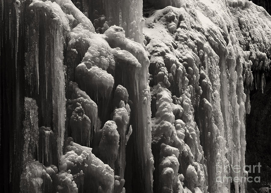 wall of ice in Partnach gorge 7 Photograph by Rudi Prott